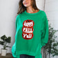 'Happy Fall Y'all' Kelly Green Sweater - DAVERRI FASHIONS