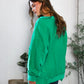 'Happy Fall Y'all' Kelly Green Sweater - DAVERRI FASHIONS