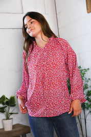 Poppy Daydream Floral Woven Blouse | Daverri Fashions