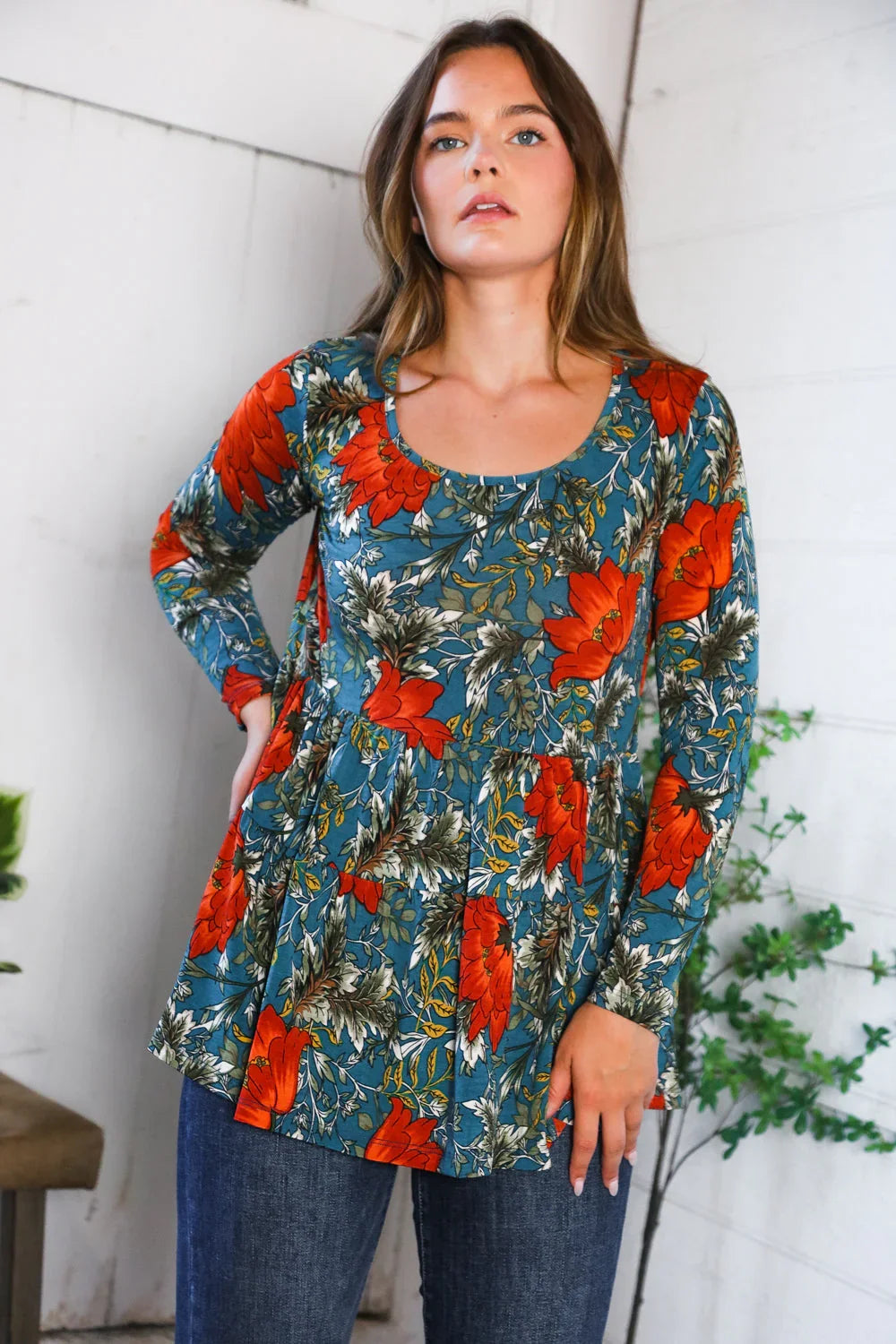 The Scarlet Fields Babydoll Blouse | Daverri Fashions