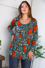 The Scarlet Fields Babydoll Blouse | Daverri Fashions