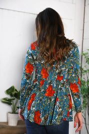 The Scarlet Fields Babydoll Blouse | Daverri Fashions