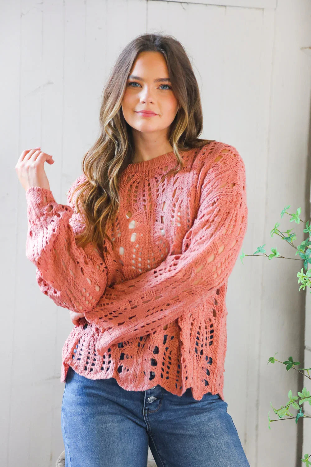 Sunset Stitches Crochet Pullover | Daverri Fashions