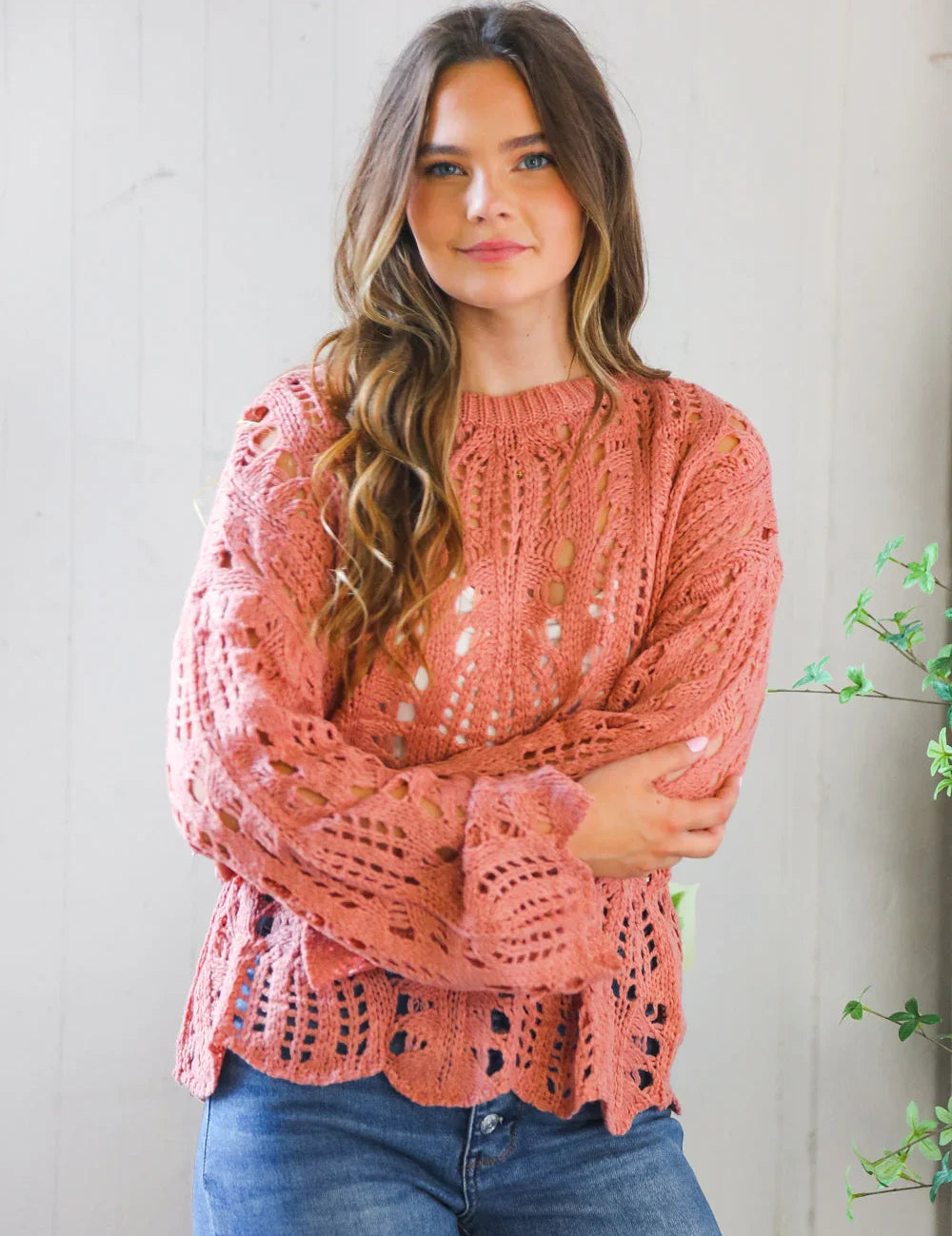 Sunset Stitches Crochet Pullover | Daverri Fashions
