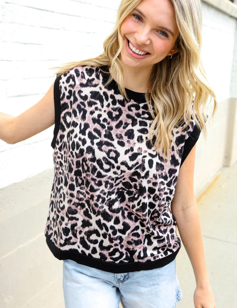 Be Bold Dolman Short Sleeve Leopard Print Knit Top | 07-01-25 Summer Sale Daverri Fashions