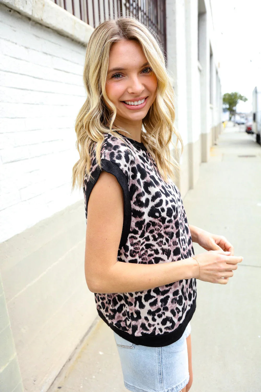 Be Bold Dolman Short Sleeve Leopard Print Knit Top | 07-01-25 Summer Sale Daverri Fashions