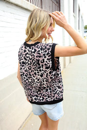 Be Bold Dolman Short Sleeve Leopard Print Knit Top | 07-01-25 Summer Sale Daverri Fashions