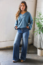 Ocean Eyes Henley | Daverri Fashions