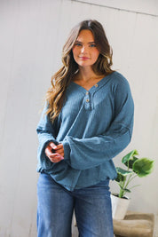 Ocean Eyes Henley | Daverri Fashions