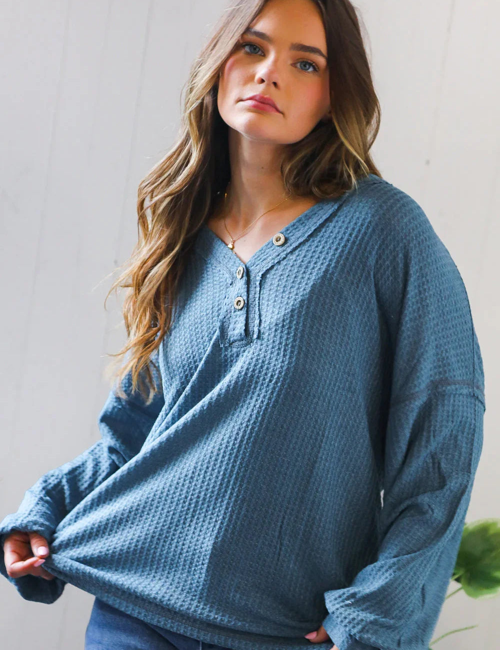 Ocean Eyes Henley | Daverri Fashions