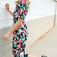 Spring Vibes Tropical Floral Ruffle Sleeve Wide Leg Jumpsuit - DAVERRI FASHIONS