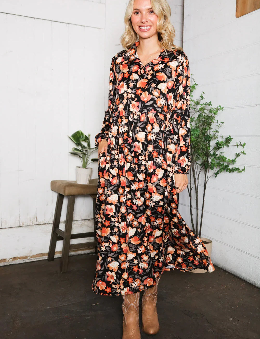 A Homestead Beauty Floral Dress | Daverri Fashions
