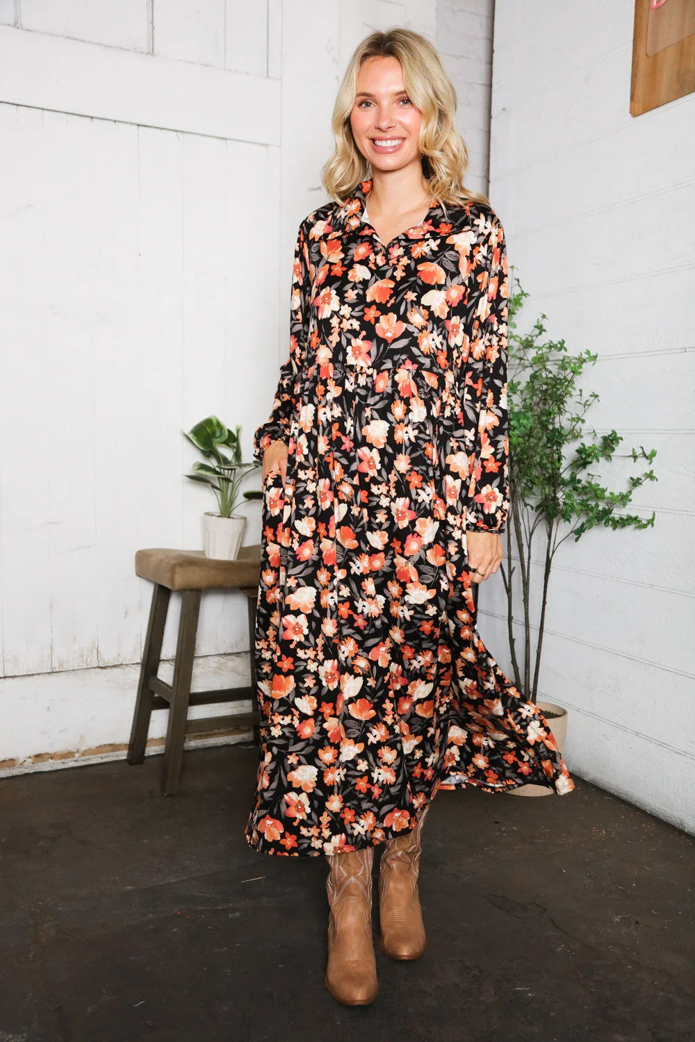 A Homestead Beauty Floral Dress | Daverri Fashions