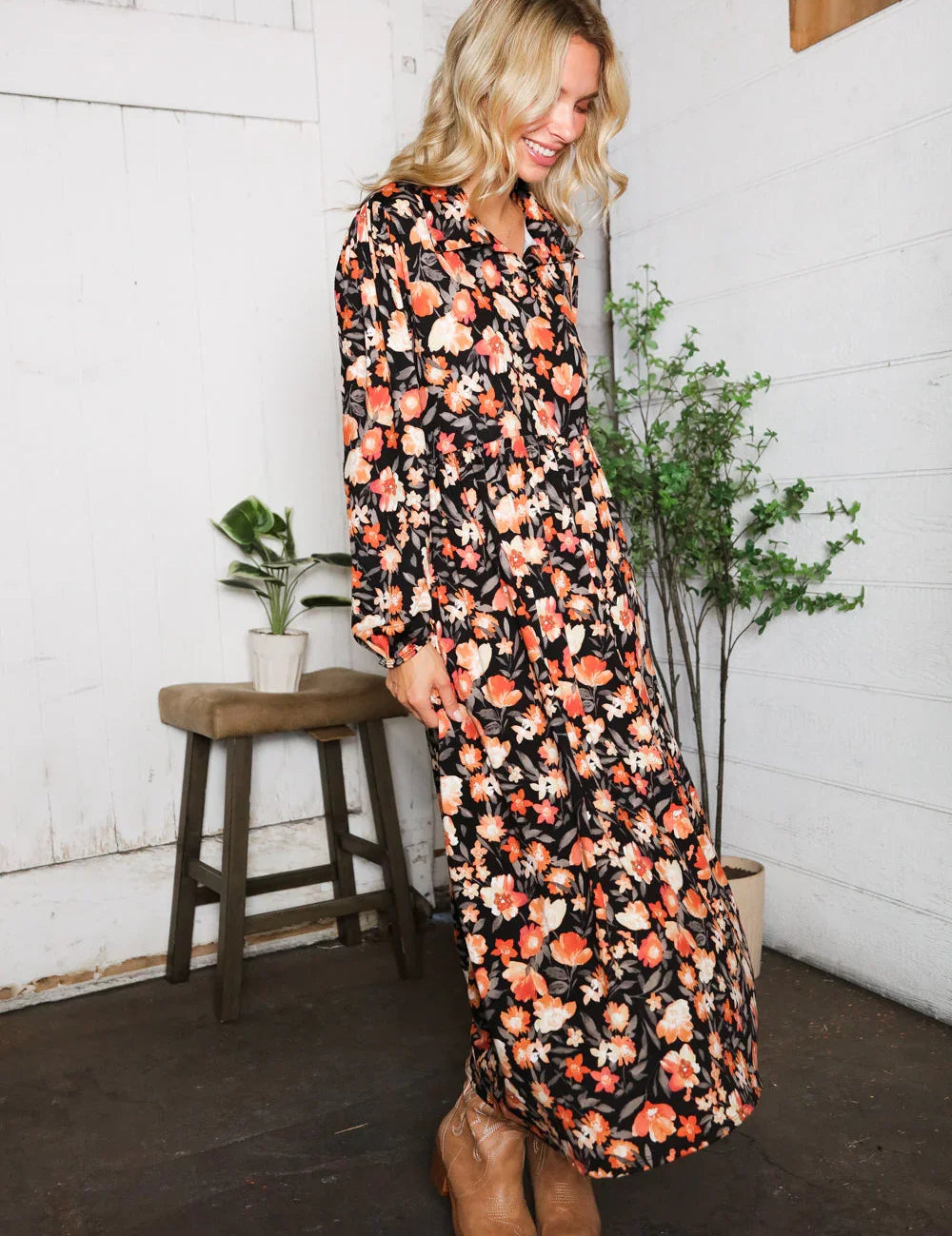 A Homestead Beauty Floral Dress | Daverri Fashions