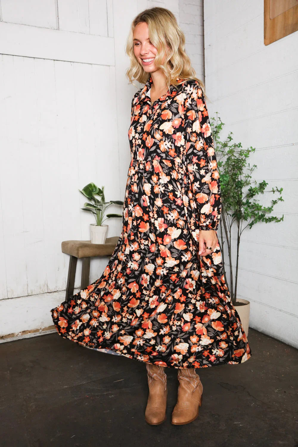 A Homestead Beauty Floral Dress | Daverri Fashions
