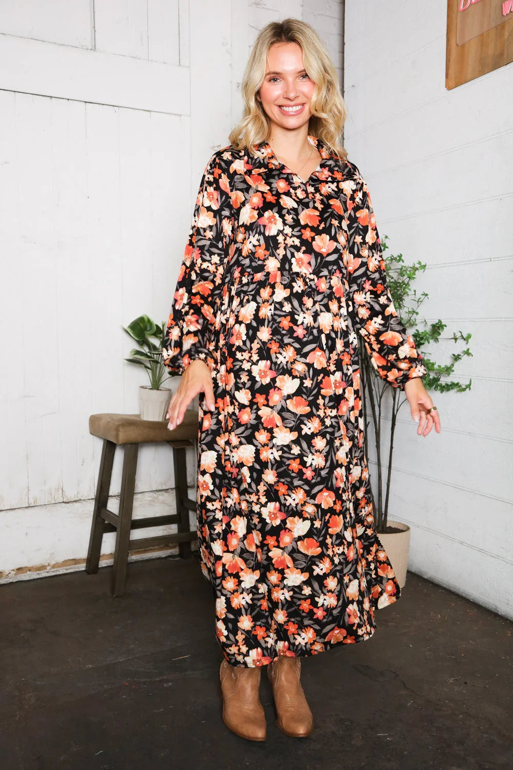 A Homestead Beauty Floral Dress | Daverri Fashions