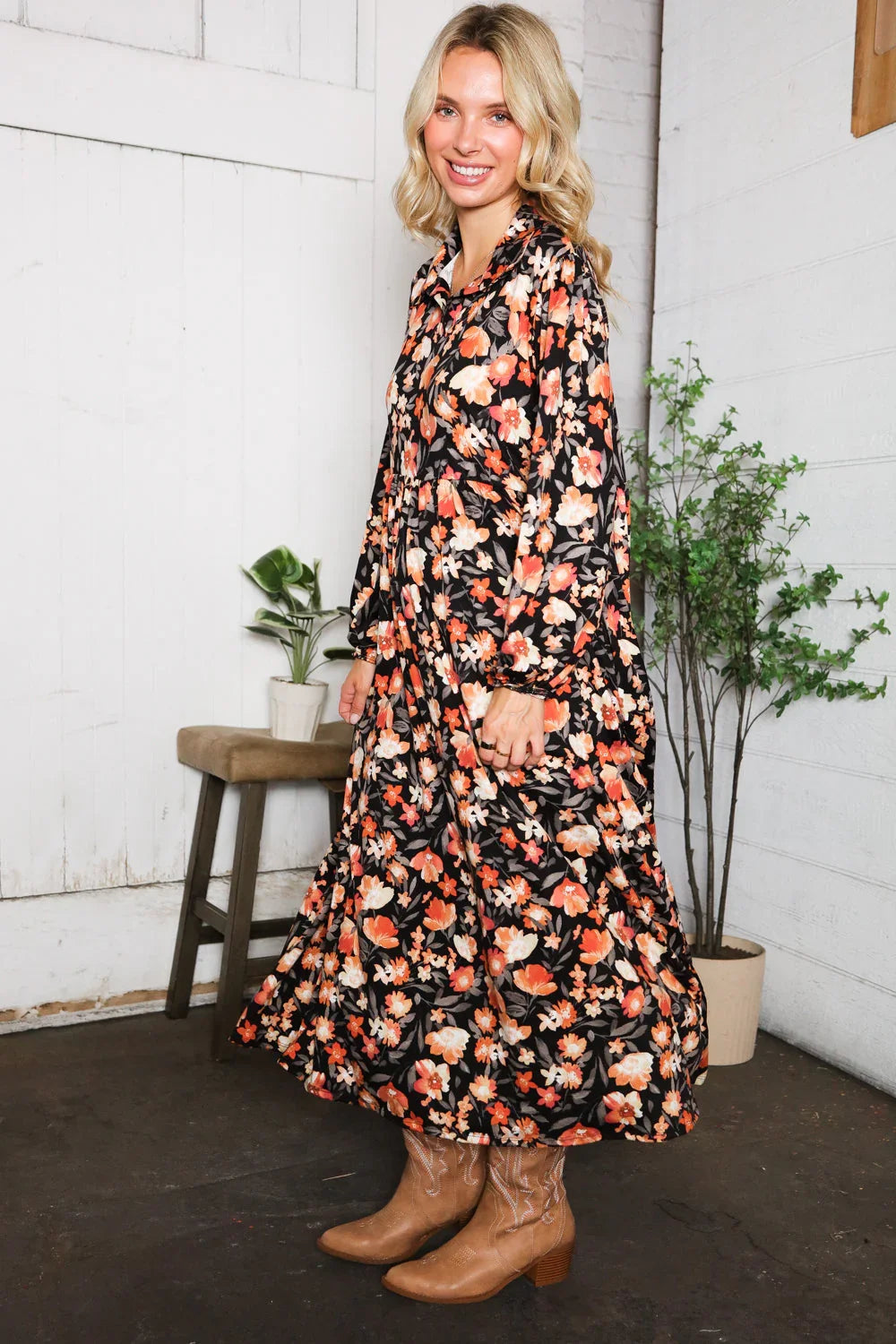 A Homestead Beauty Floral Dress | Daverri Fashions