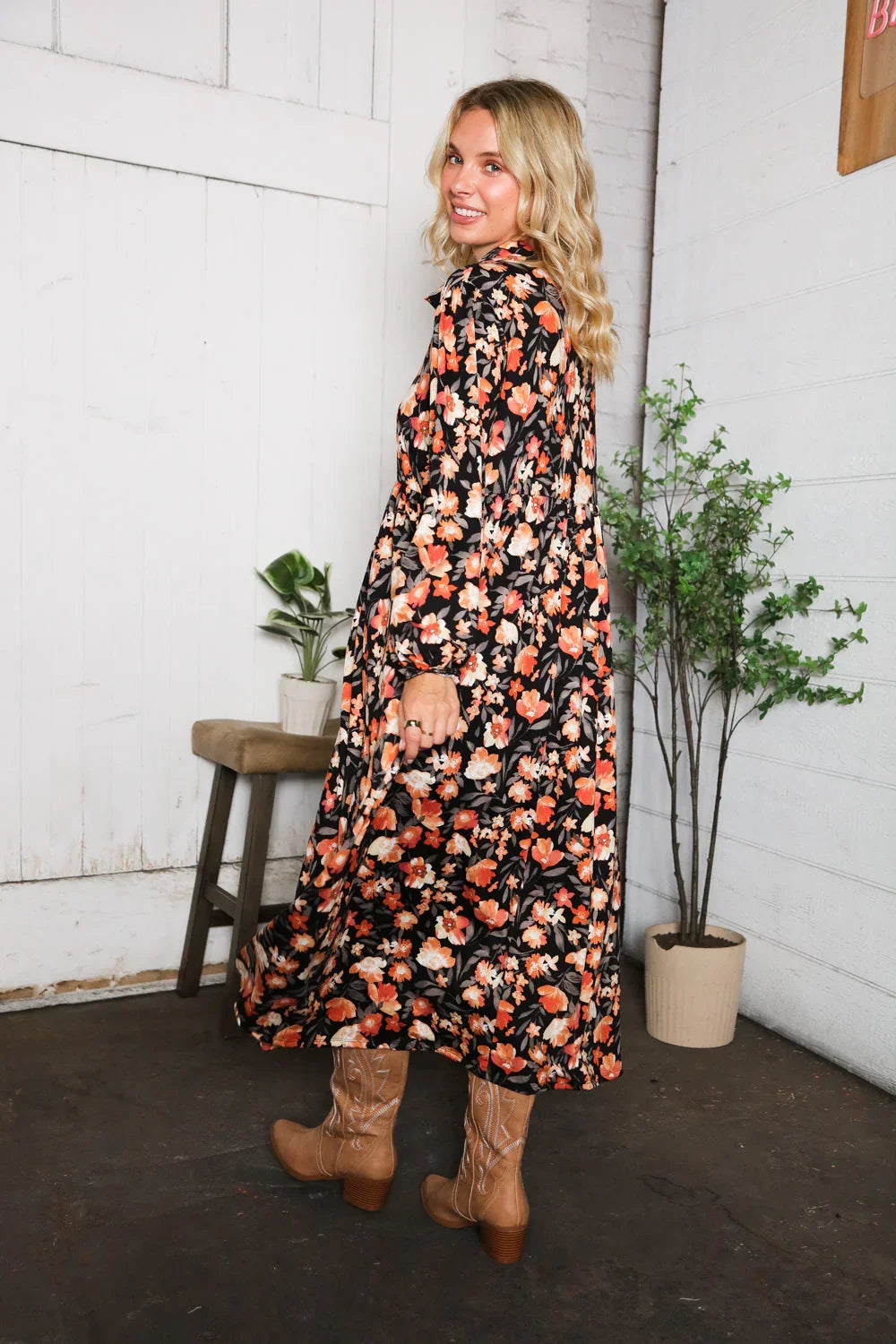 A Homestead Beauty Floral Dress | Daverri Fashions