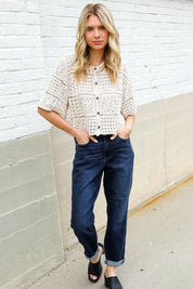 Judy Blue High-Rise Boyfriend Dark Blue Wash Jeans | Daverri Fashions