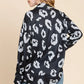 BOMBOM Animal Print Button Up Knit Shacket - DAVERRI FASHIONS