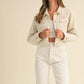 MABLE Embroidered Quilted Cropped Jacket