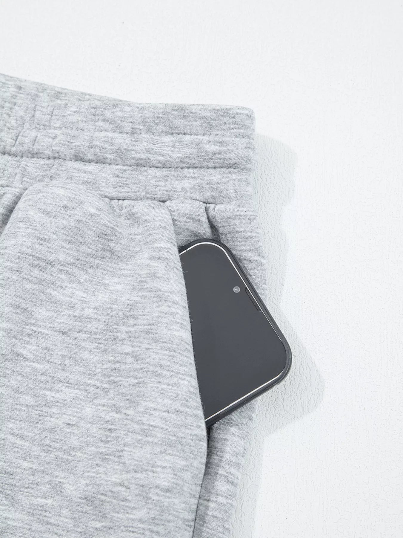 Zip Collar Long Sleeve Top and Drawstring Pants Set | Loungewear Sets Daverri Fashions