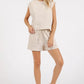 Mittoshop French Terry Crew Neck Top and Shorts Set Shorts Sets
