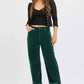 RISEN High Rise Crop Barrel Cordurory Pants - DAVERRI FASHIONS