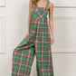 BiBi Multi Color Check Plaid Overall Overalls