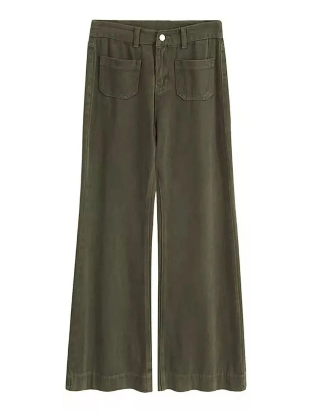 Full Size Wide Leg Jeans with Pockets Plus Size | Jeans Daverri Fashions
