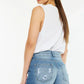 Kancan Full Size High Rise Raw Hem Denim Shorts - DAVERRI FASHIONS