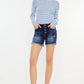 Kancan Mid Rise Button Fly Denim Shorts Denim Shorts