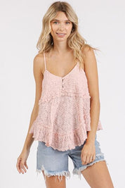 Mittoshop Textured V-Neck Cami Camisoles