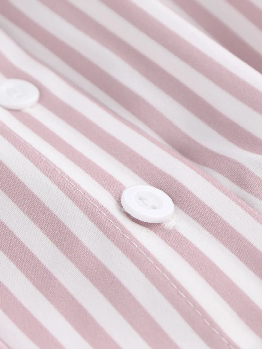 Striped Short Sleeve Button-Up Shirt | Daverri Fashions