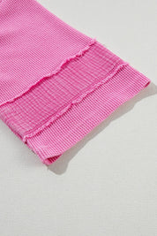 Pocketed Round Neck Three-Quarter Sleeve T-Shirt | Tops Daverri Fashions