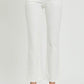 RISEN Plus Size Mid Rise Jeans with Pockets White 1XL Jeans