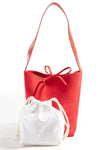 Fame Bucket Pouch Faux Suede Tote Bag - DAVERRI FASHIONS