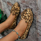 Leopard Bow Flat Slip-Ons - DAVERRI FASHIONS