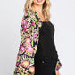 ODDI Full Size Floral Balloon Sleeve Blouse - DAVERRI FASHIONS