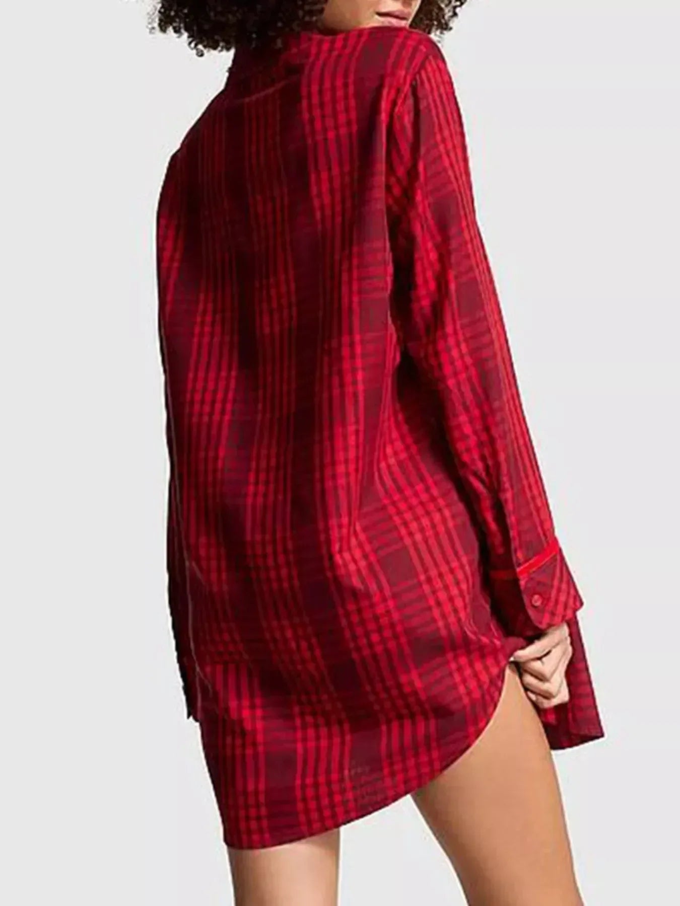 Striped Long Sleeve Button-Up Shirt - DAVERRI FASHIONS