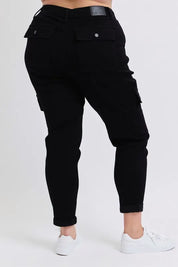 Judy Blue Full Size High Waist Cargo Cuffed Jogger | Jeans Daverri Fashions