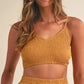 MABLE Smocked Bralette Crop Top and Wide Leg Pants Set Outfit Sets