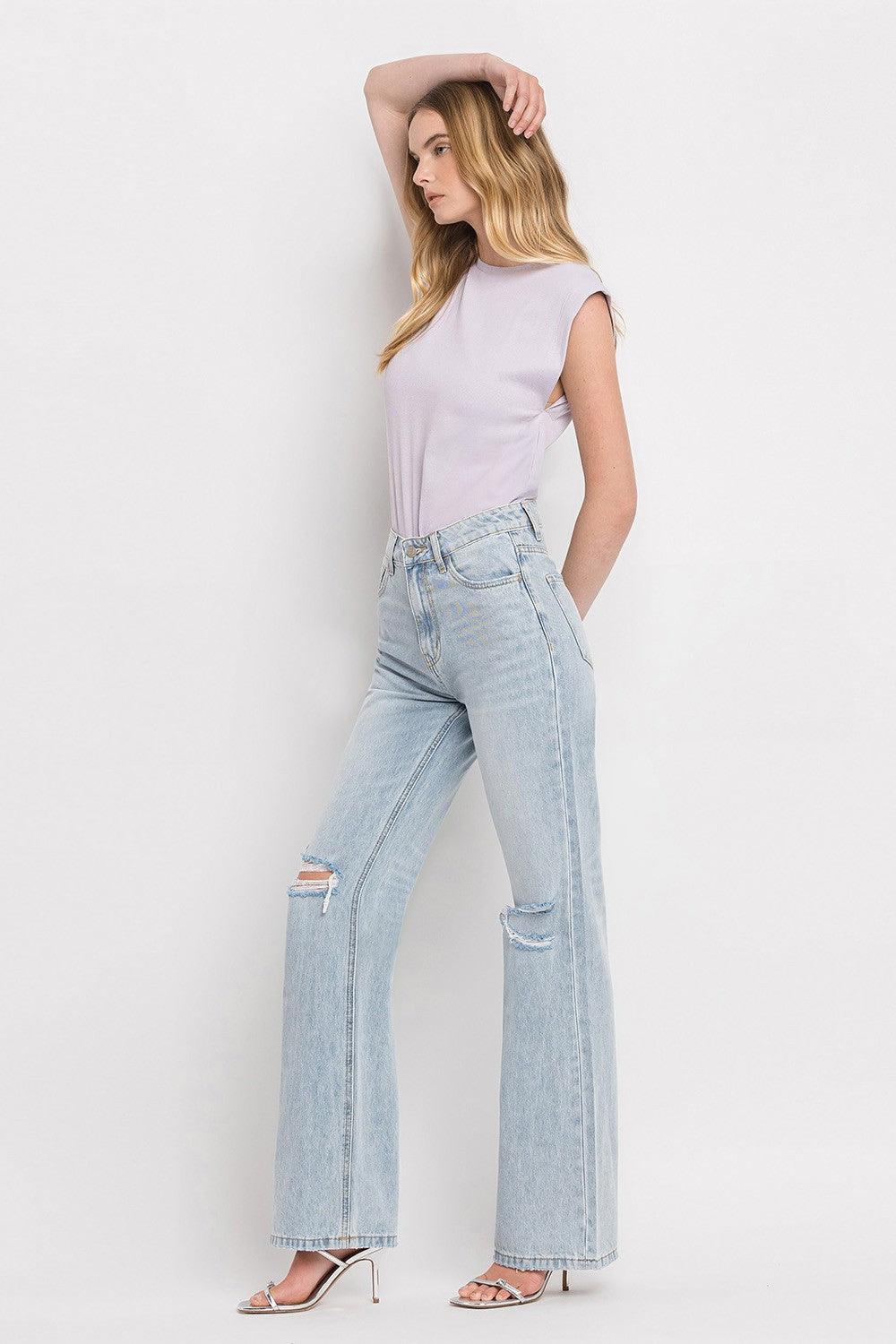 Vervet by Flying Monkey 90'S Vintage Super High Rise Flare Jeans Jeans