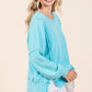 Mittoshop Mineral Wash Waffle Long Sleeve Sweatshirt Sweatshirts
