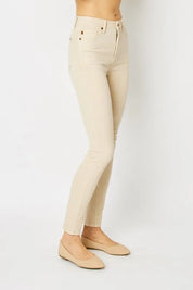 Judy Blue Full Size Garment Dyed Tummy Control Skinny Jeans | Jeans Daverri Fashions