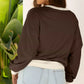 Flower Patch Drop Shoulder Sweatshirt - DAVERRI FASHIONS