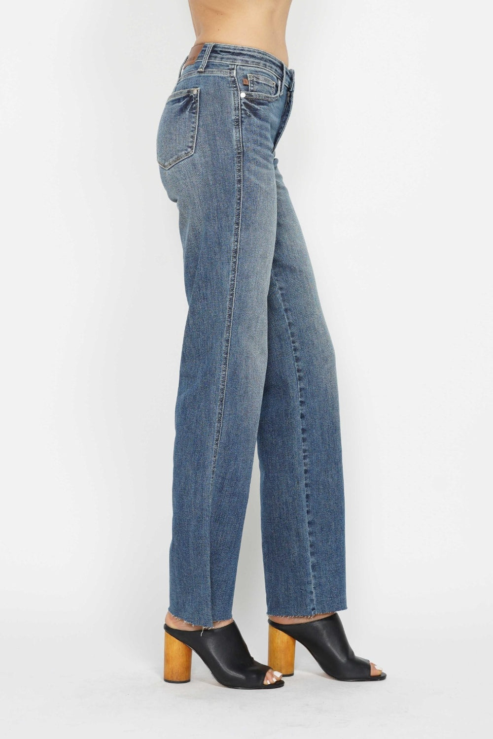 Judy Blue Full Size Tummy Control Straight Jeans | Daverri Fashions