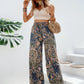 Printed Wide Leg Pants - DAVERRI FASHIONS
