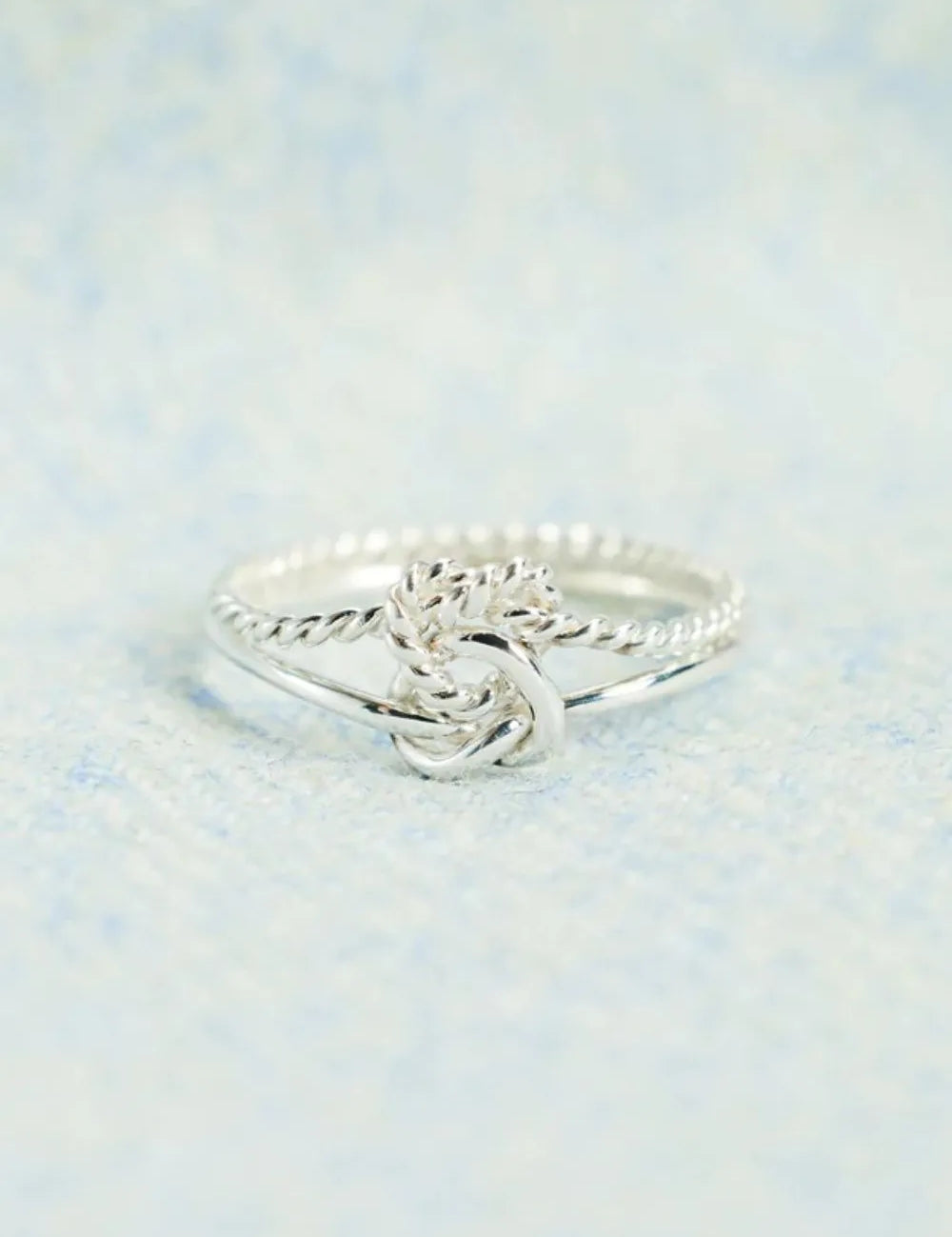 925 Sterling Silver Knotted Ring | Sterling Silver Rings Daverri Fashions