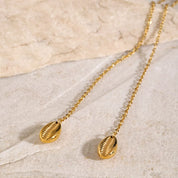 18K Gold-Plated Y-Shaped Necklace | Jewelry Daverri Fashions